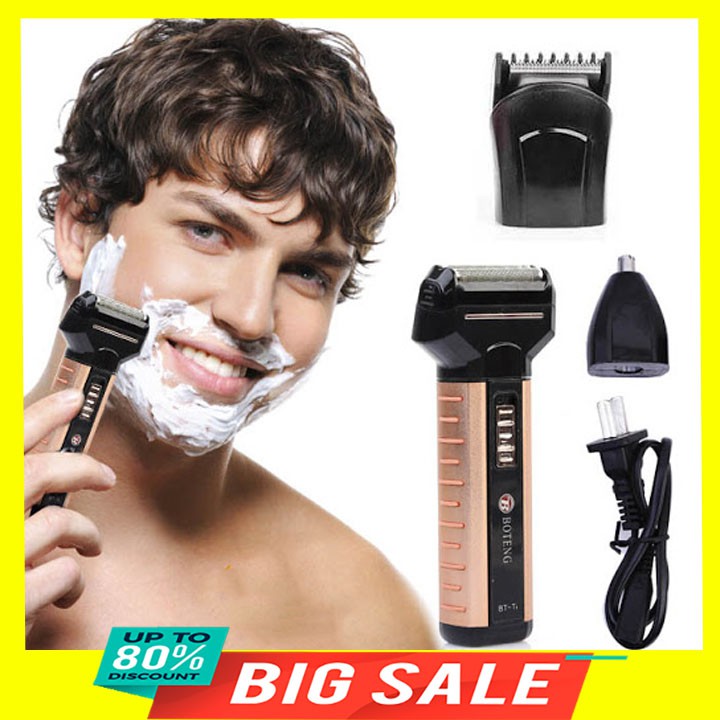 Sale Tông Đơ Cắt Tóc Kiêm Máy Cạo Râu Và Cắt Tỉa Lông Mũi Boteng 3 Trong 1 Cao Cấp, Cắt tóc; cạo râu; tỉa lông mũi, ... đa năng