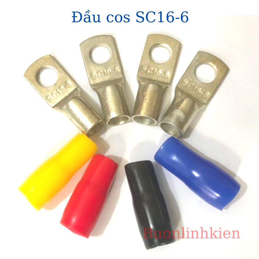 Đầu cos sc16-6, 16-8,cosse đồng, cốt bấm nối dây điện 16mm - 10 chiếc