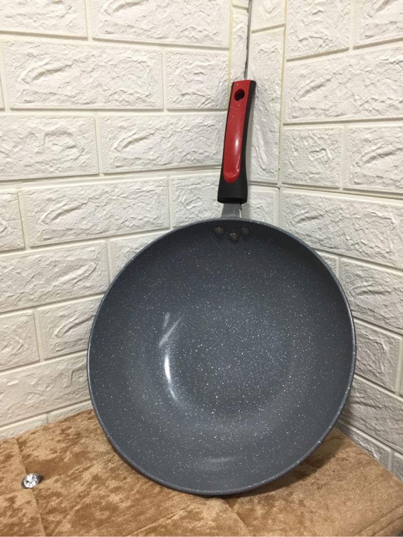 [HCM][HANG CHẤT LƯỢNG] CHẢO VÂN ĐÁ CERAMIC SIZE TO 32CM LÒNG SÂU - CHẢO VÂN ĐÁ CAO CẤP BỀN ĐẸP