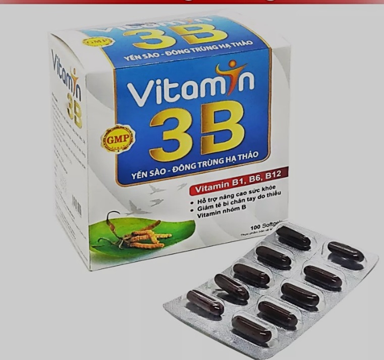 Vên uống bổ sung Vitamin 3B Yến Sào Đông trùng hạ thảo