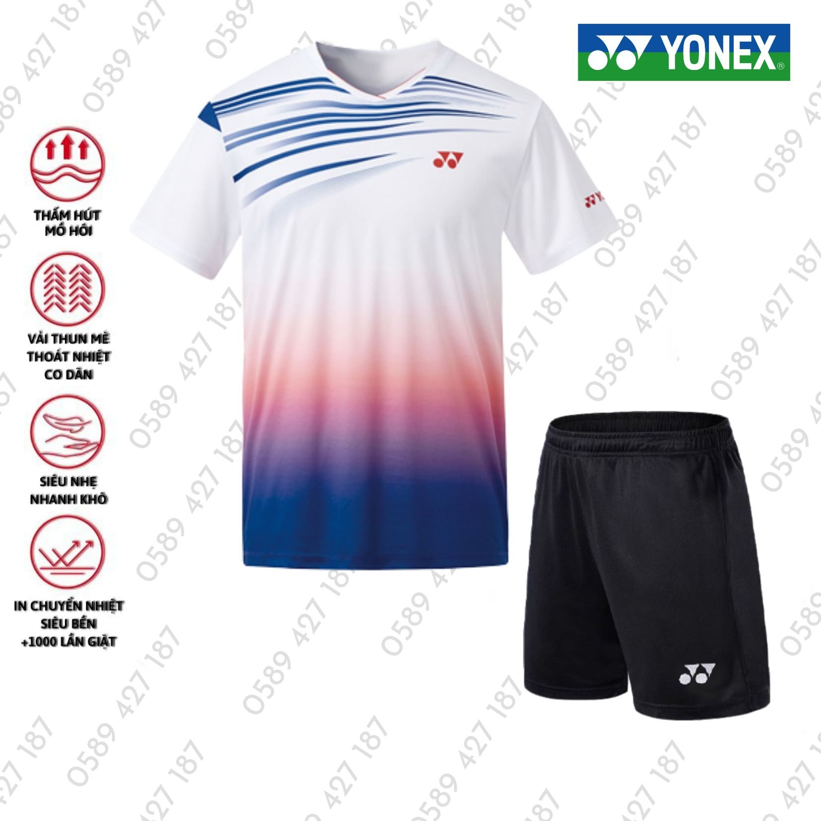 Áo cầu lông, quần cầu lông Yonex chuyên nghiệp mới nhất sử dụng tập luyện và thi đấu cầu lông A298