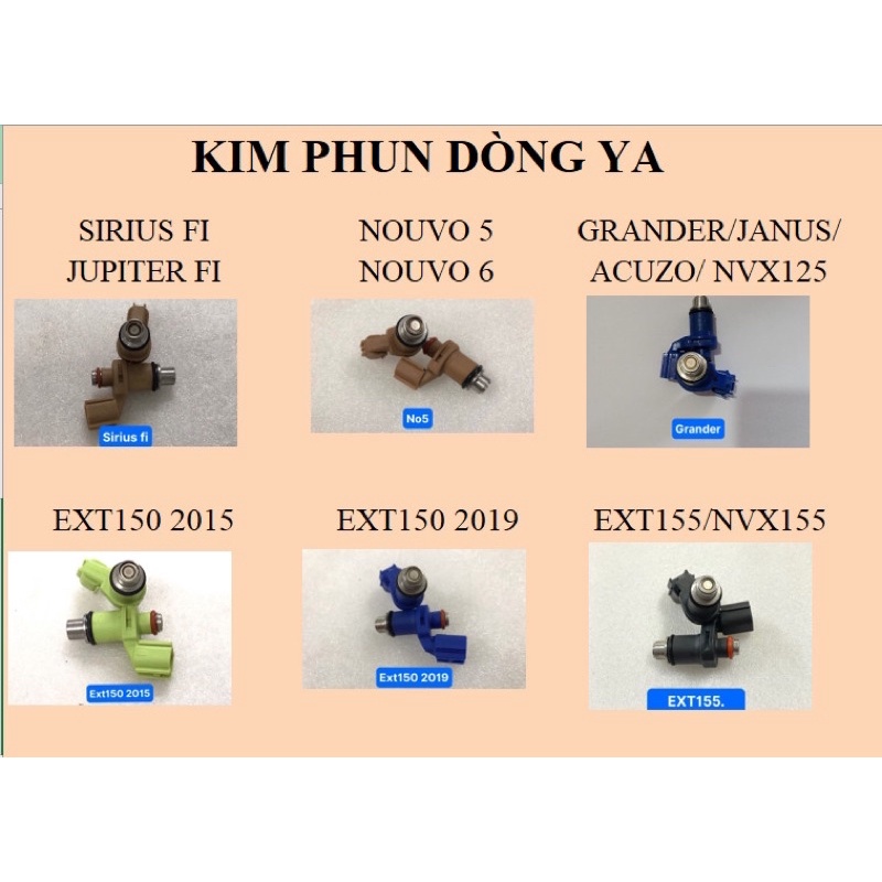 Kim phun xăng điện tử yamaha exciter150/155 , si fi jupiter fi , noza - no5 , luvias , grander , janus , acuzo , nvx155