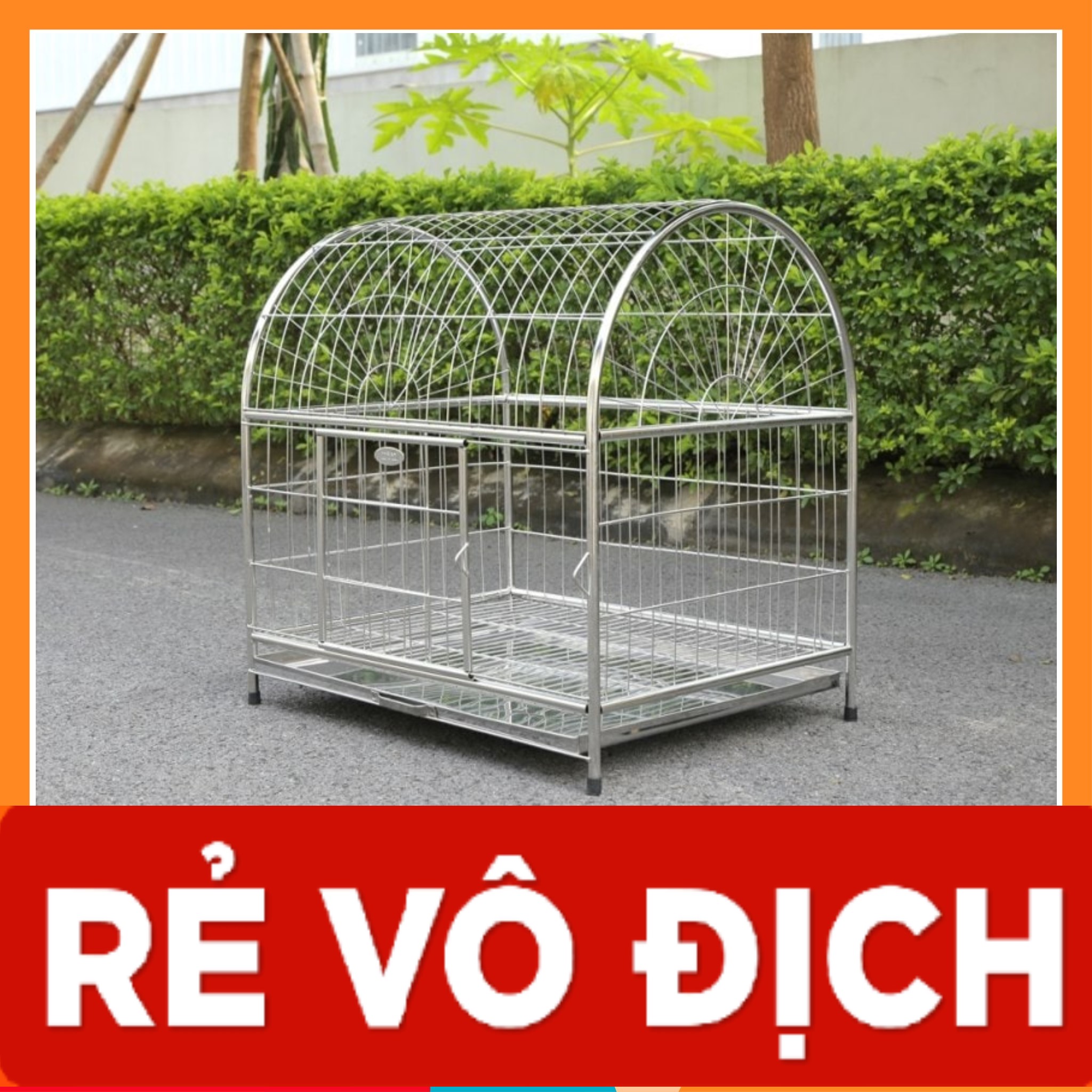 -Lồng Chuồng chó mèo inox siêu chắc khoẻ giá rẻ chỉ từ 220k