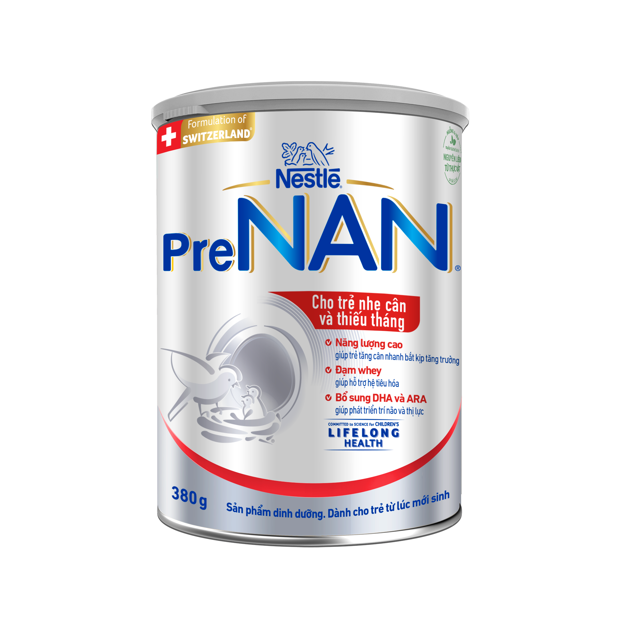 Sữa Bột dinh dưỡng Nestlé PreNAN 380gr Công thức đặc biệt dành cho trẻ nhẹ cân và thiếu tháng từ Hà Lan