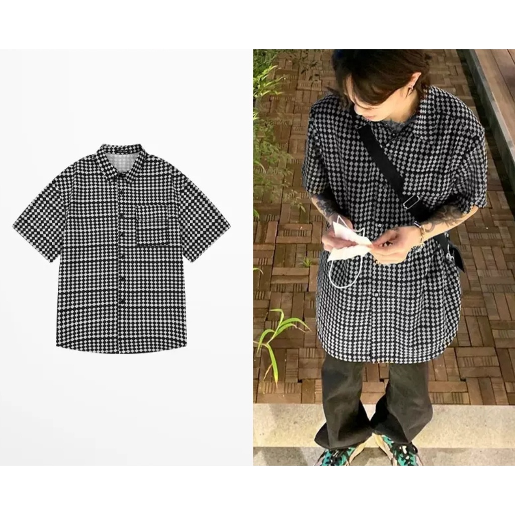 Áo sơ mi tay lỡ MEANSTORE nam nữ Oversize form rộng ulzzang Hàn Quốc không nhăn dáng suông - 8603CY