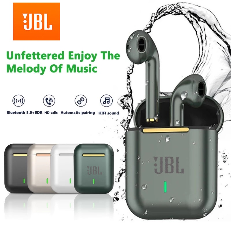 [COD] Tai nghe Bluetooth JBL J18 Tai nghe không dây thực Tai nghe giảm tiếng ồn Stereo trong tai