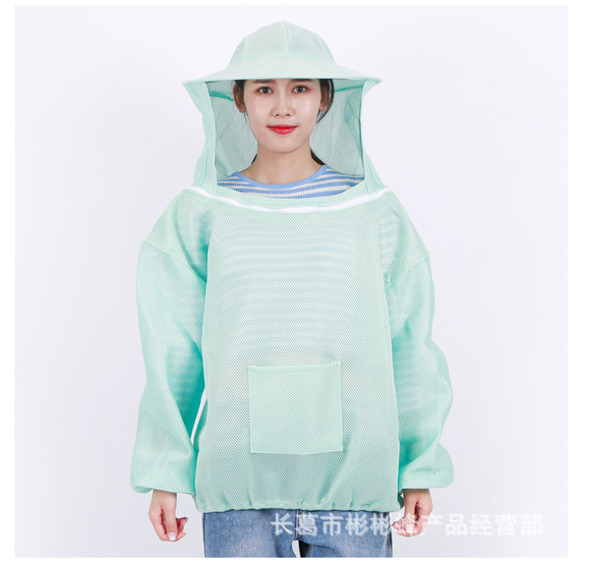 Bộ áo mũ vải lưới 2 lớp nuôi,bắt ong cao cấp