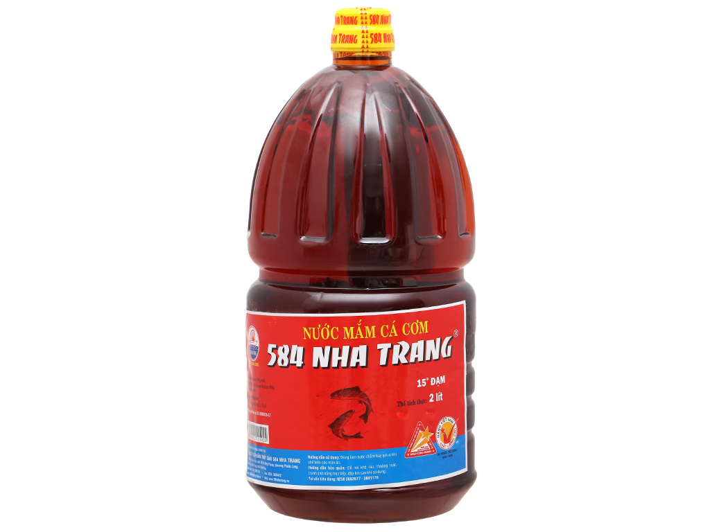 Nước mắm 584 Nha Trang 15 độ đạm chai 2l sản phẩm tốt chất lượng dễ dàng sử dụng giá cả hợp lí cần thiết cho gia đình bạn