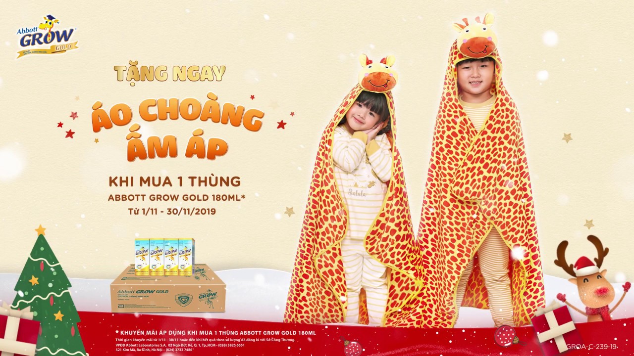 Áo choàng hươu grow cho bé