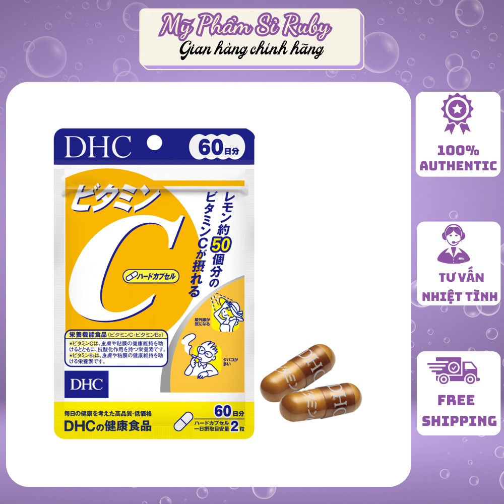 Viên uống dhc bổ sung vitamin c- 120 viên vitamin c hard capsules