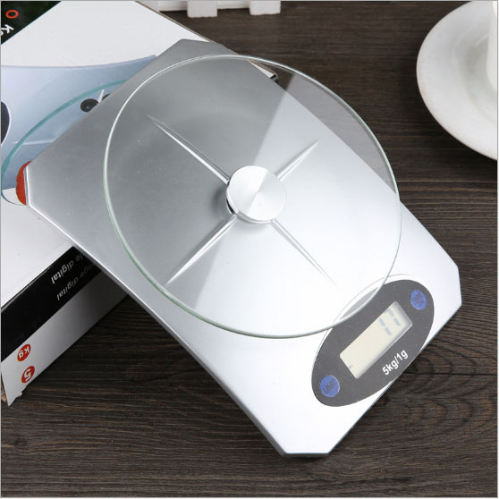 Cân điện tử nhà bếp mini mặt kính cường lực 5kg