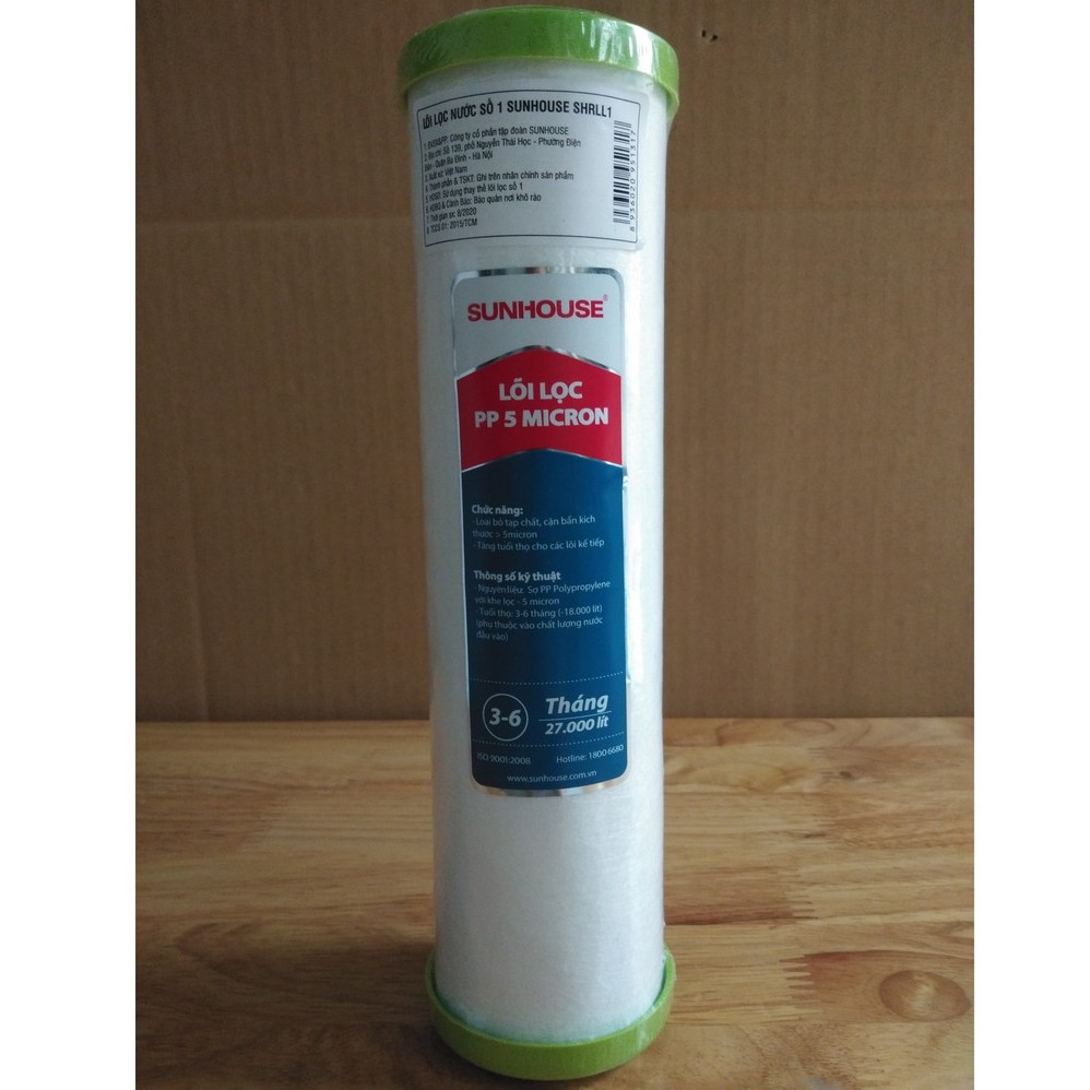 Lõi lọc nước ro sunhouse, lõi số 1 đầu nguồn 10inch - dtv store