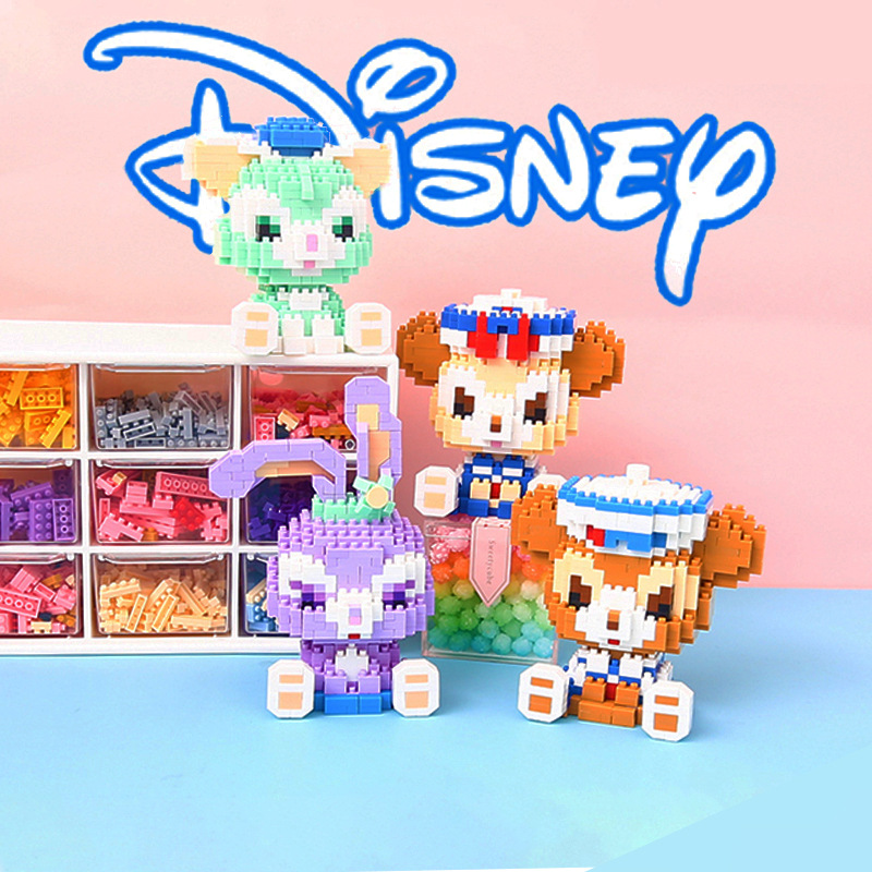 Đồ chơi xếp hình lego đáng yêu thỏ Stella Lou, cún xinh và gấu xanh mô hình trang trí bàn học