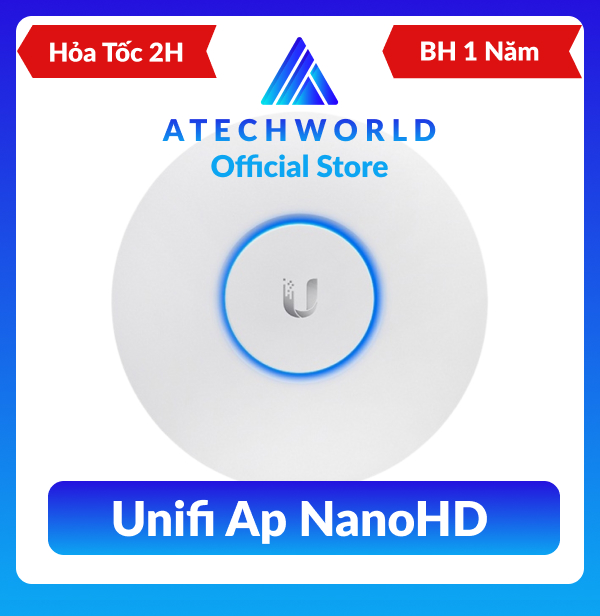Bộ Phát Sóng Wifi UBIQUITI UniFi AP NanoHD 802.11AC Wave2 MU-MIMO 2033Mbps