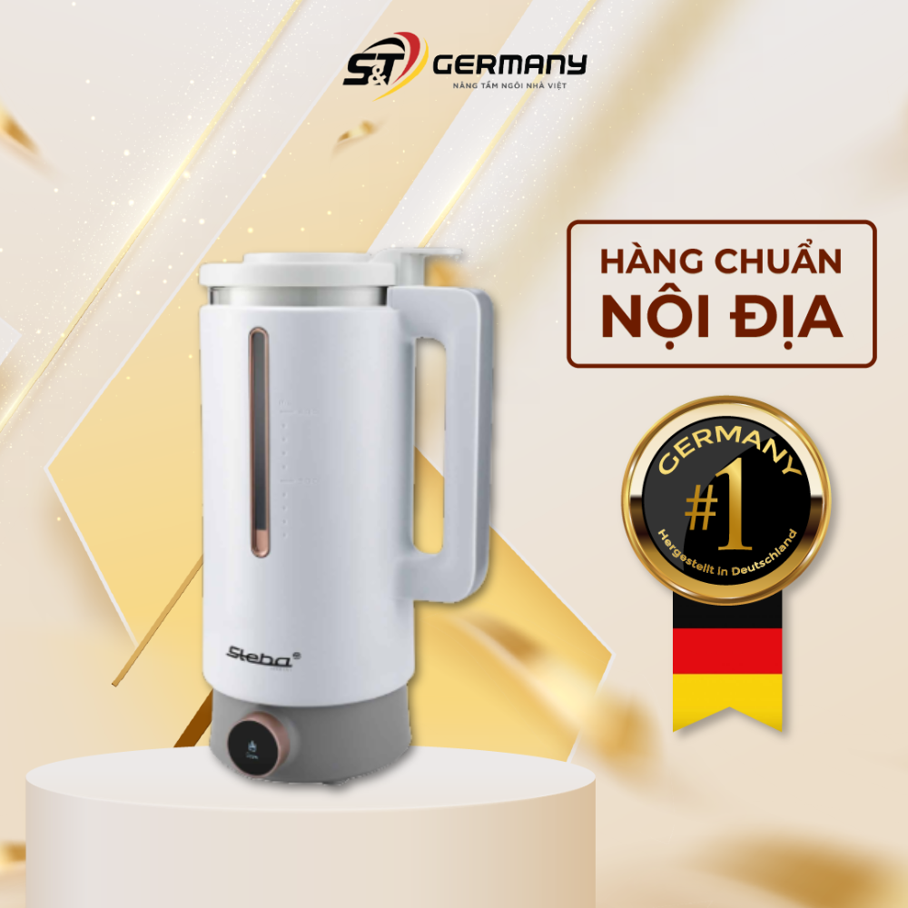 Máy làm sữa hạt mini steba vdm2 600ml màu trắng, máy nấu sữa hạt hot&cold, máy làm sữa hạt đa năng germanysnt 410017