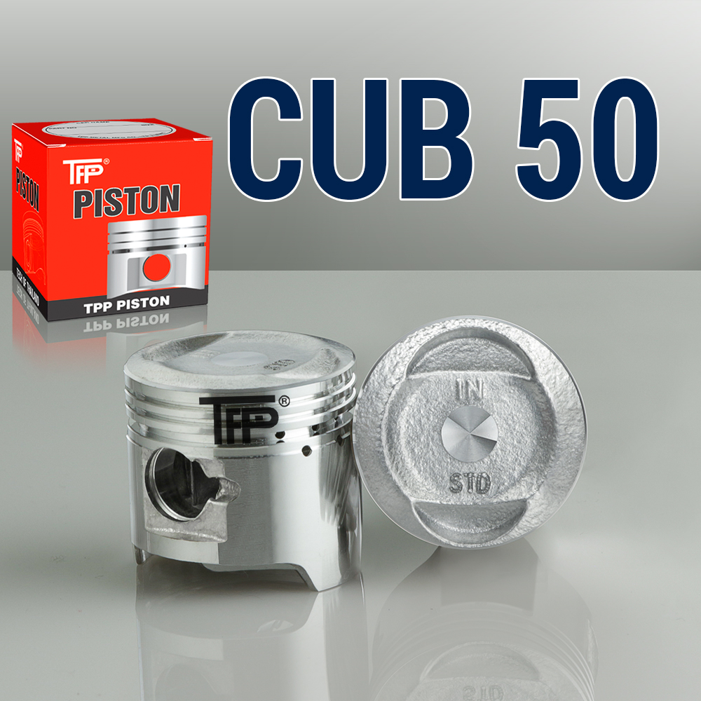 Gb4 cub 50 piston xe máy bạc ắc bộ lẻ, trái piston tpp, phụ kiện xe máy