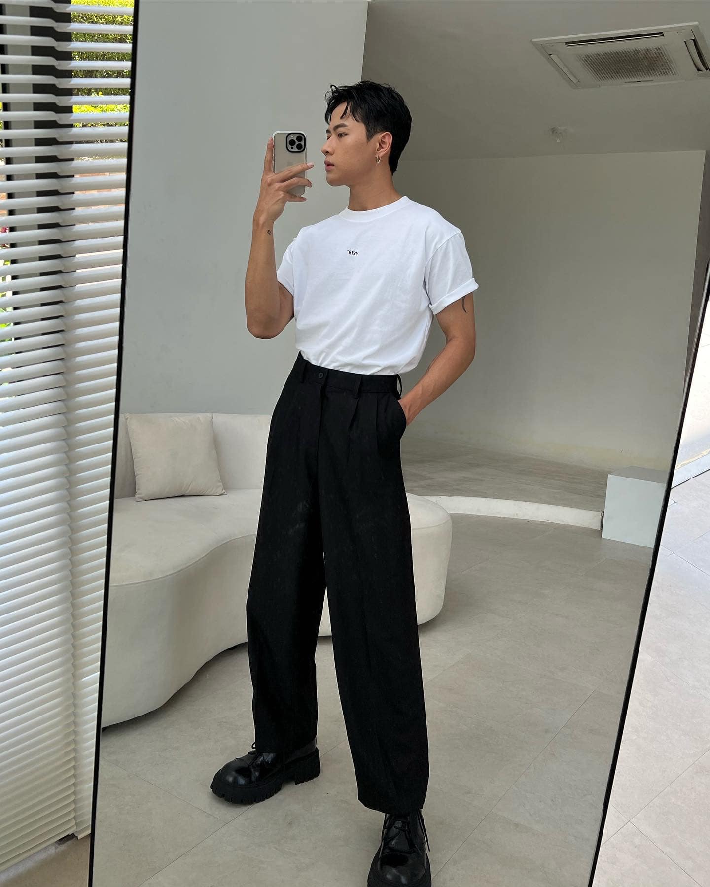 Quần tây nam ống rộng nhiều màu Y218 Long Wide Slacks