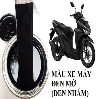1 lạng màu (100gr) màu đen nhám cho xe máy đẹp sắc nét
