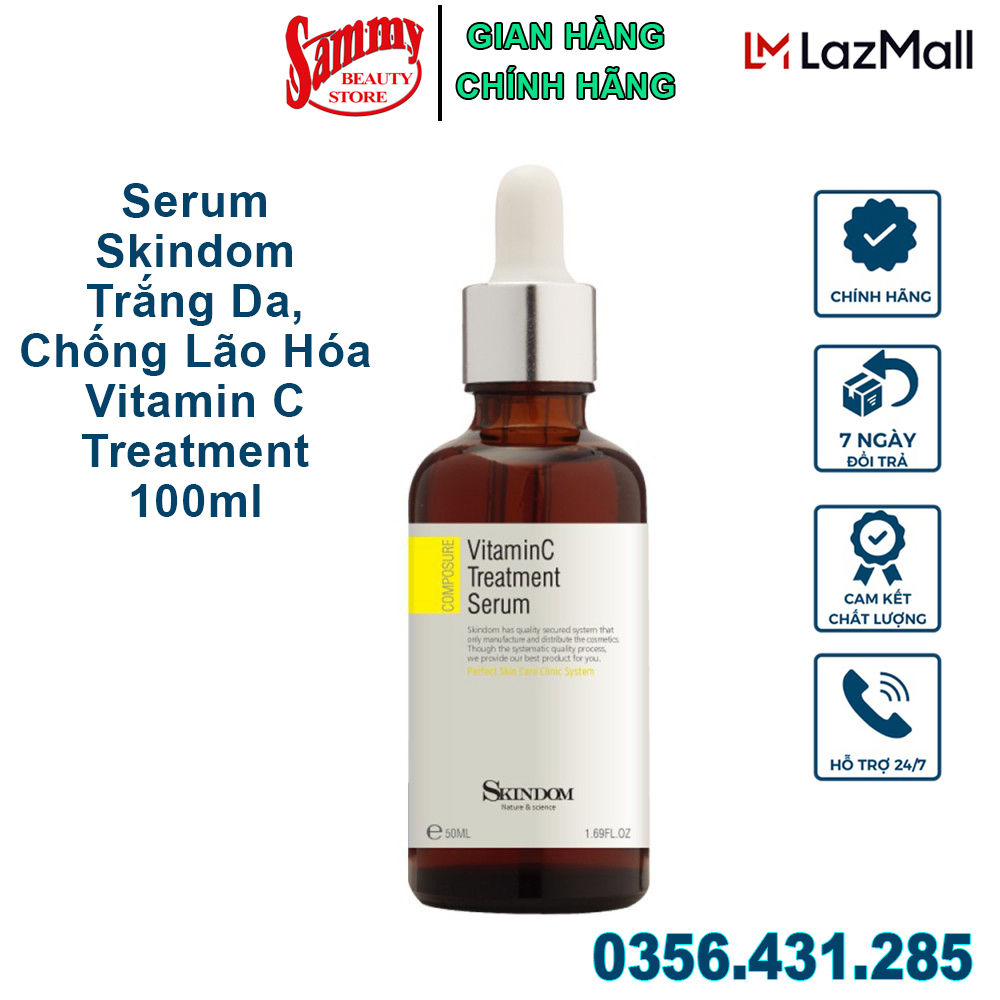 Serum trắng da, chống lão hóa Vitamin C Treatment - Skindom 100ml