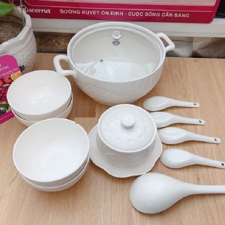 Bộ chén tô dĩa sứ - bộ chén tô dĩa sứ