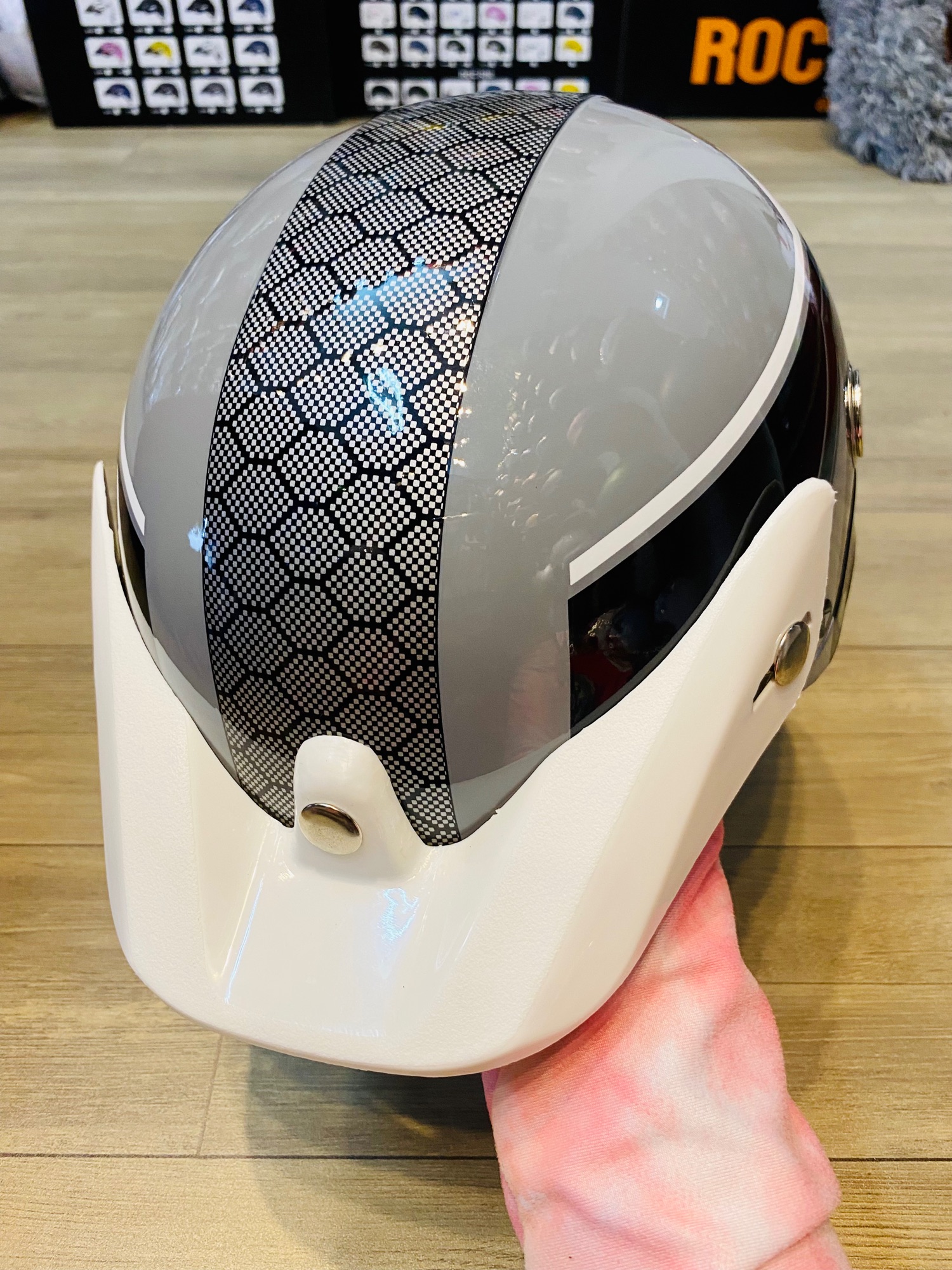 (Giá Gốc) mũ bảo hiểm thời trang cao cấp Napoli 1/2