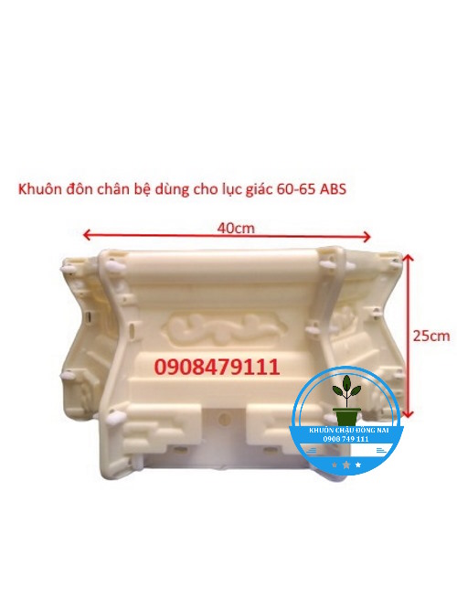KHUÔN ĐÔN CHÂN BỆ DÙNG CHO CHẬU LỤC GIÁC 58 - 60 - 65 ABS