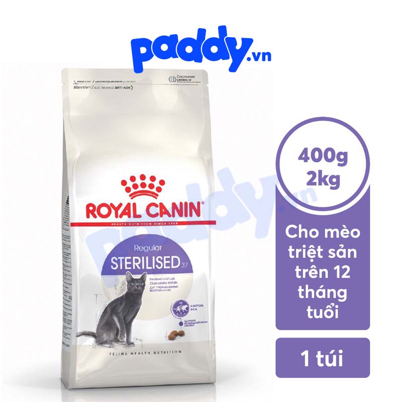 Hạt Cho Mèo Triệt Sản Trưởng Thành Royal Canin Sterilised 37