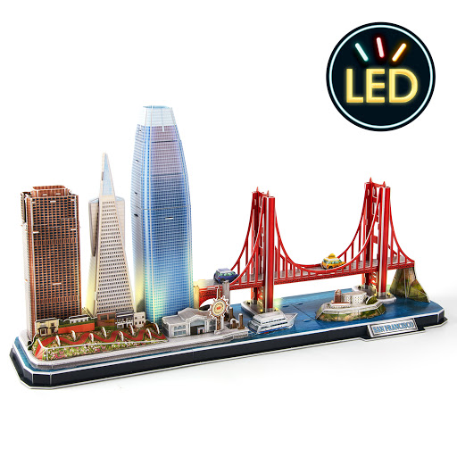 Mô Hình Giấy 3D CubicFun - Led Cityline San Francisco L524h