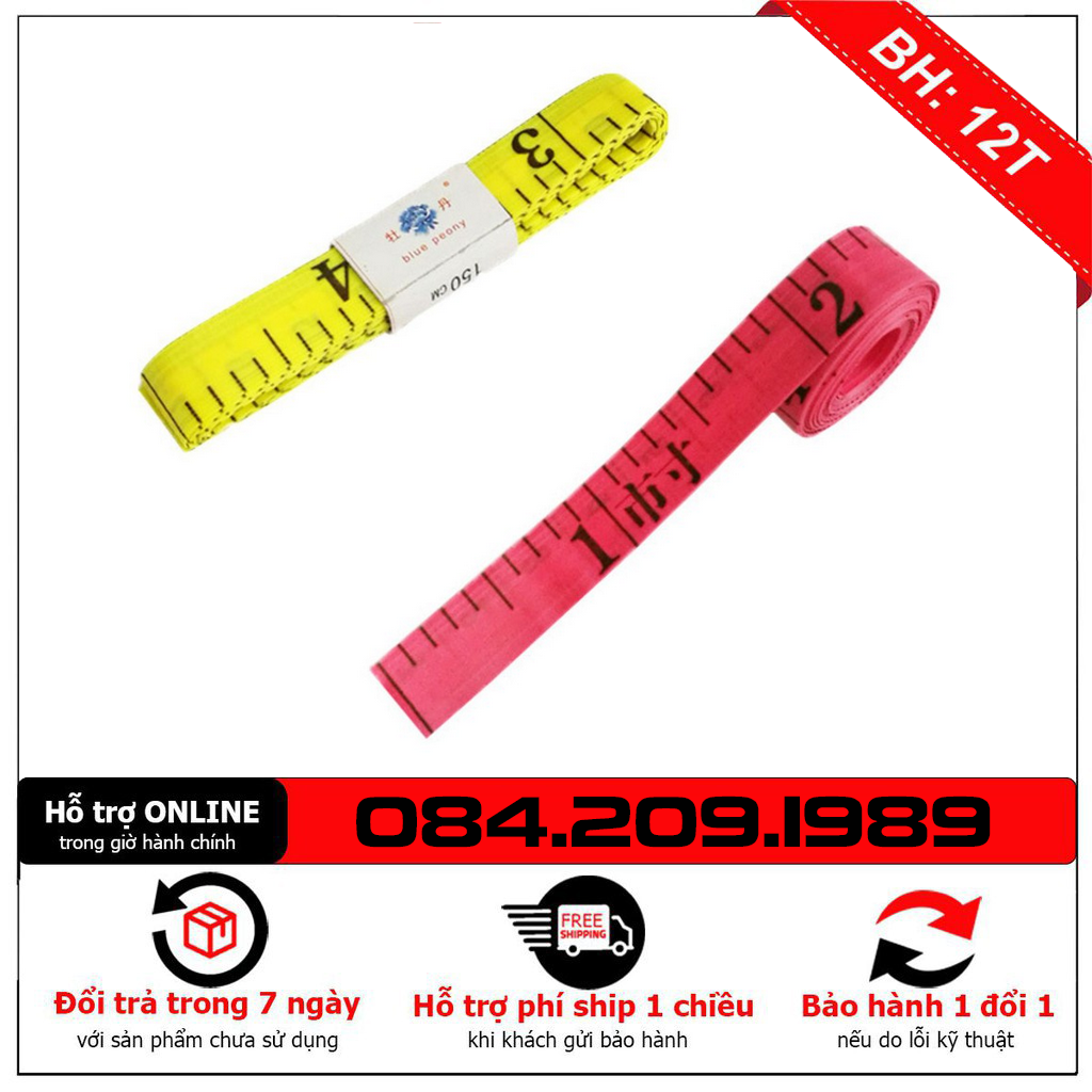 Thước dây may đo, thước dây đo 3 vòng tiện lợi