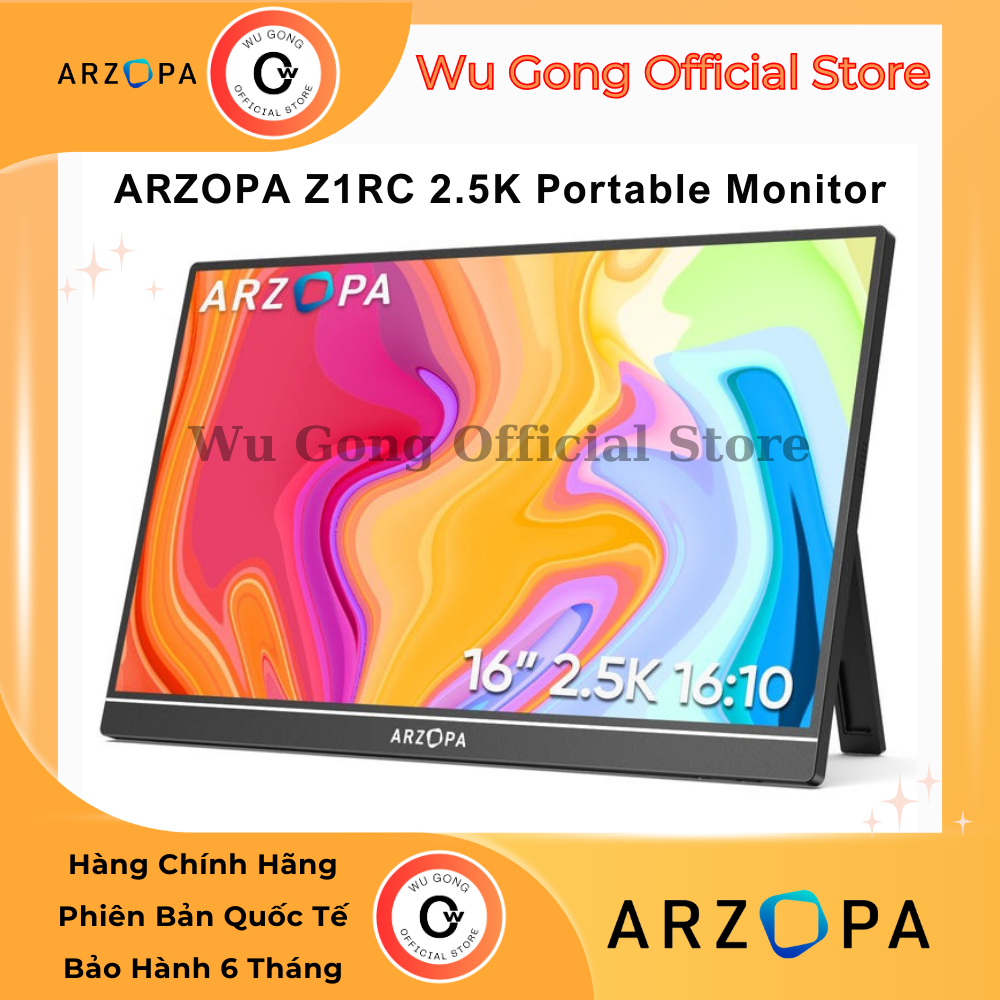 ARZOPA 2.5K - Màn Hình Di Động Arzopa 16 Inch Tấm Nền IPS 2.5K 60Hz. Arzopa Portable Monitor 2K. ARZ