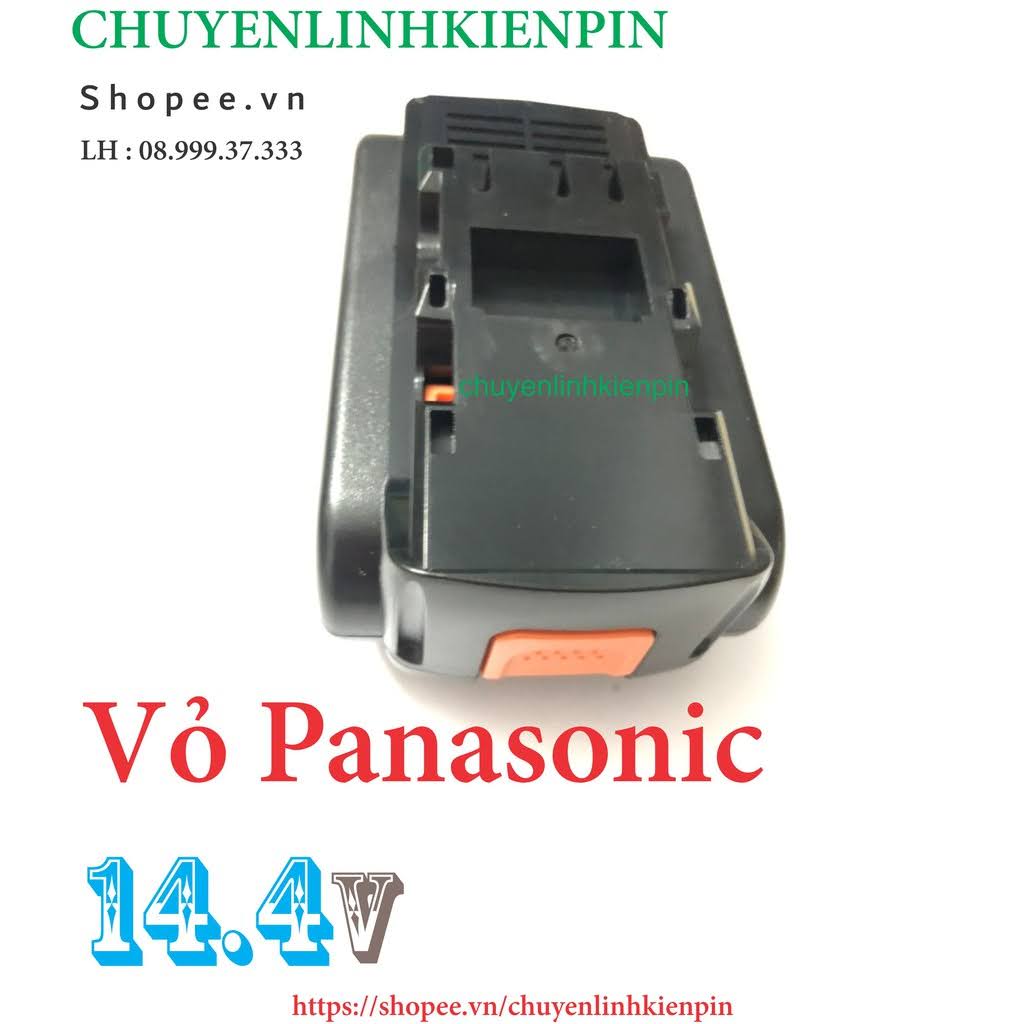 [HCM]Vỏ pin Panasonic - Kèm mạch  14.4V 2 hàng cell nhận sạc zin hệ 80  ( BL64  53 )