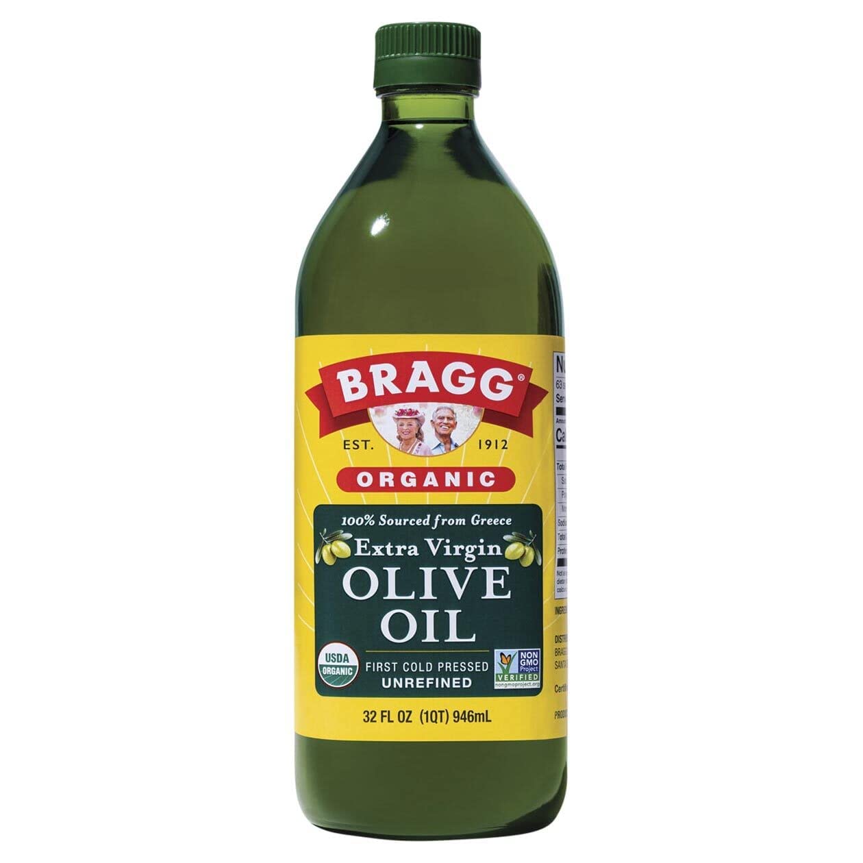 [Hoàn Tiền 15%]Dầu oliu nguyên chất hữu cơ ép lạnh Bragg Organic Extra Virgin Olive oil