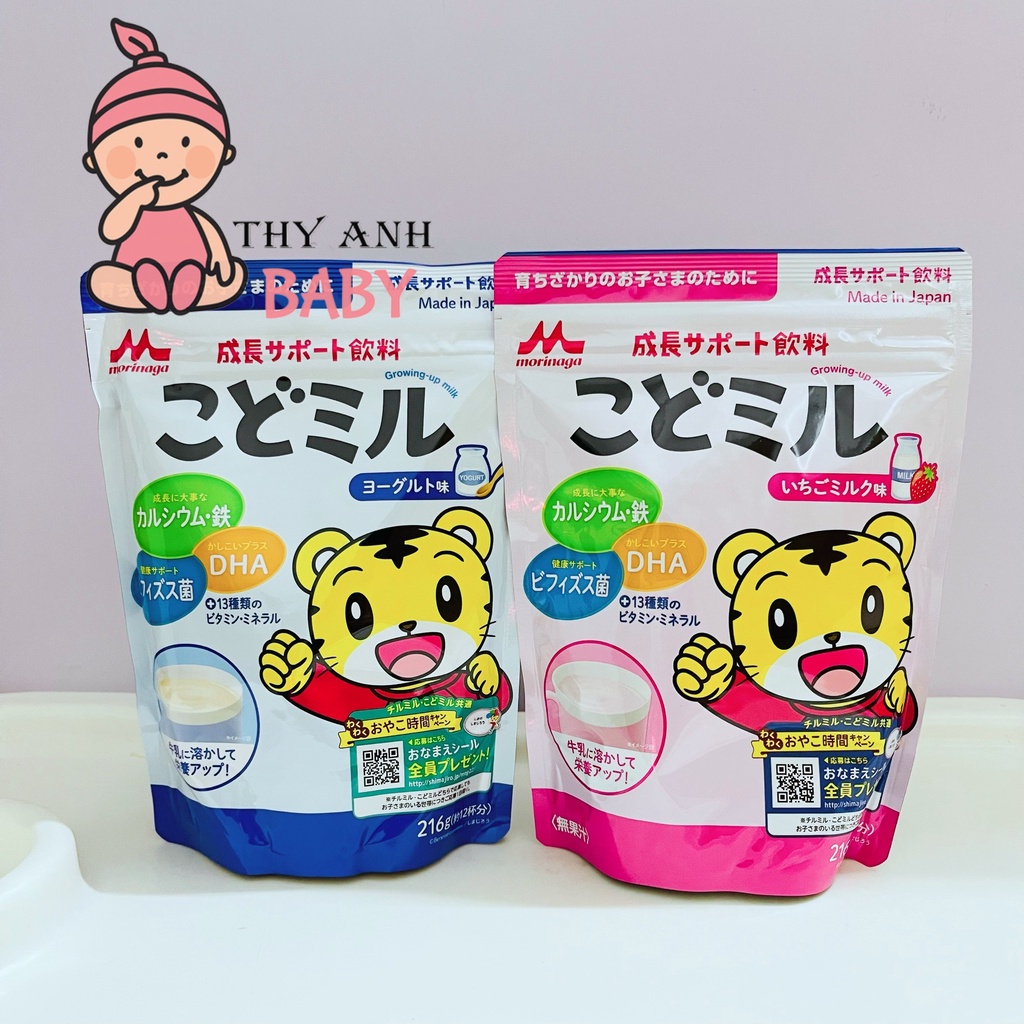 Sữa bột dinh dưỡng morinaga kodomil dạng gói 216g