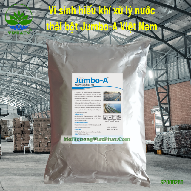 [Hiệu quả] Men vi sinh Jumbo A, Men vi sinh hiếu khí xử lý nước thải (Bao 5 kg)