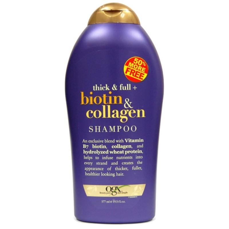 Dầu gội thick & full biotin collagen ogx 577ml
