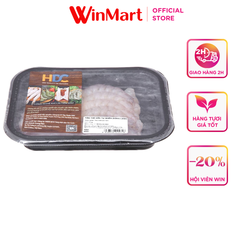 [Siêu thị WinMart] - Tôm sú nõn tự nhiên  HDC hộp 200g