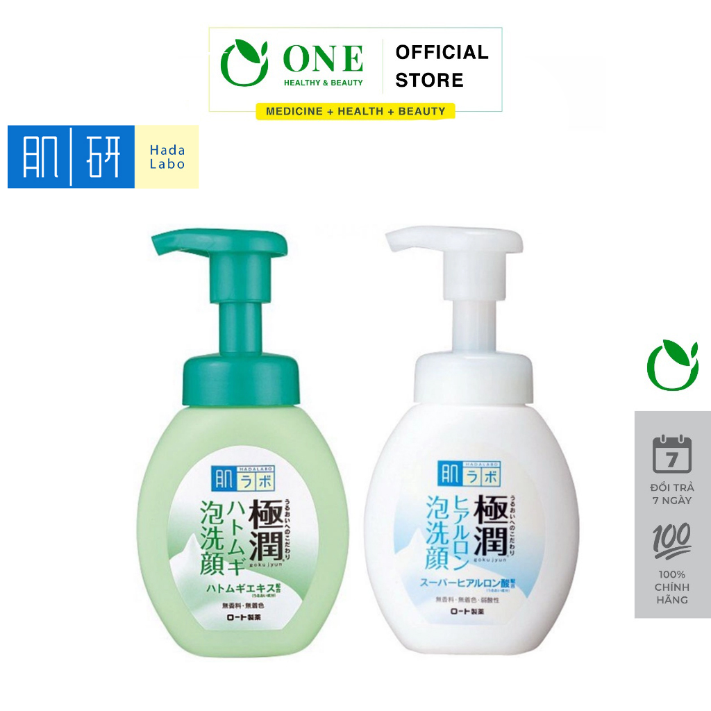 Sữa Rửa Mặt Nhật Bản Hada Labo Gokujyun Hatomugi Bubble Face Wash 160ml