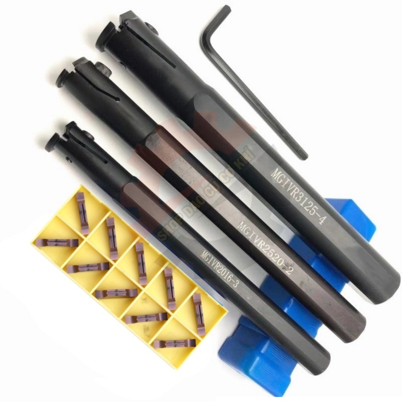 Cán dao cắt rãnh trong dùng để lắp mảnh chíp cắt đứt 2ly, 3ly, 4ly đầy đủ kích thước