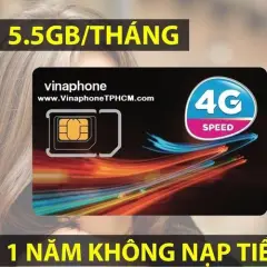 [Rẻ Vô Địch] SIM 4G VINA Trọn gói 1 năm 60G/năm KHÔNG PHẢI nạp tiền| SIM 3G 4G MIỄN PHÍ 1 NĂM