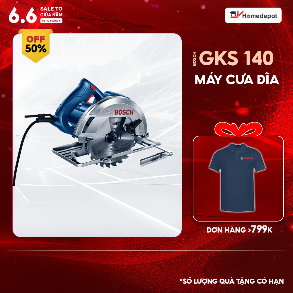 Máy cưa gỗ bosch gks 140