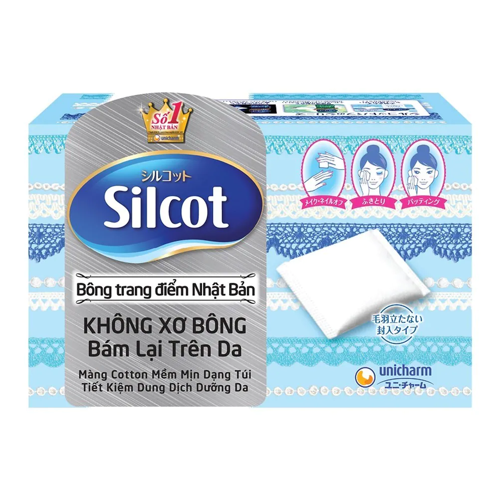 - Hộp bông tẩy trang Silcot
