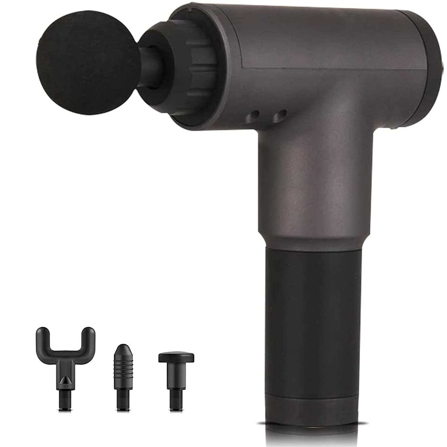 Máy massage cầm tay fascial gun cao cấp gb-820 - hỗ trợ massage chuyên sâu - giảm đau cơ - giảm cứng khớp - massage toàn thân - tặng kèm 4 đầu massage