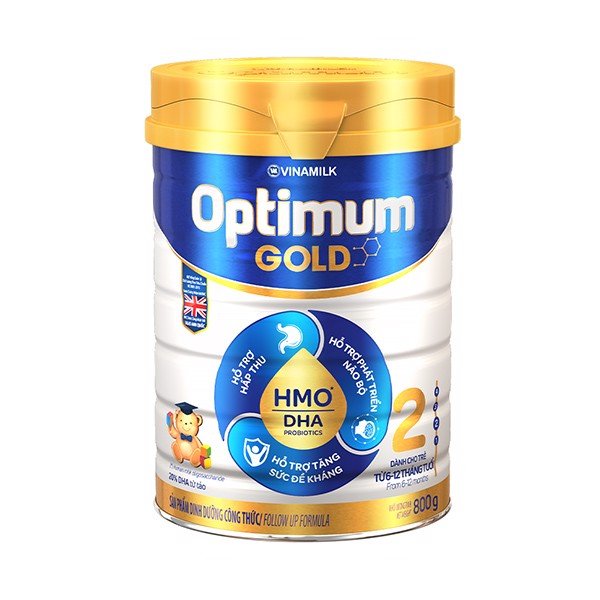 Hộp sữa bột optimum gold 2 800g