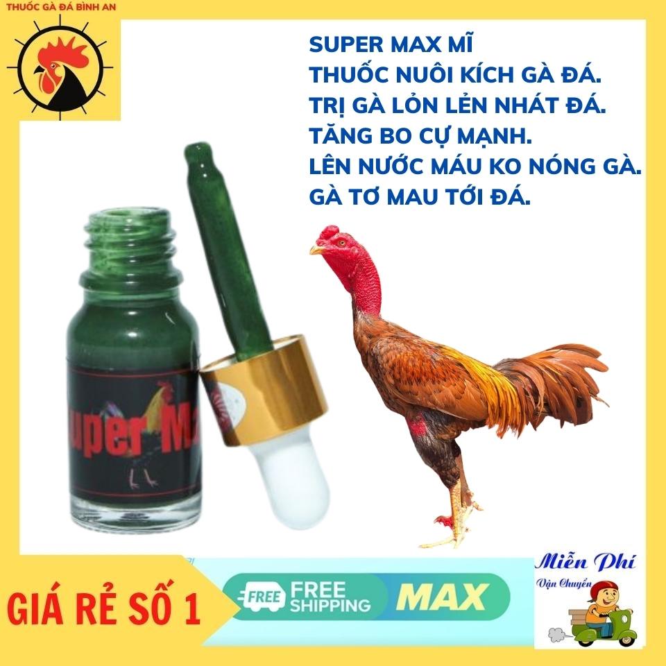 SUPER MAX Nuôi Gà Đá Lỏn Lẻn Cự Yếu Nhát Đá.tăng bo lớn ga đá tăng nước máu hừng gà cự mạnh mặt đỏ.mượt lông.không nóng gà.sản phẩm nuôi gà đá