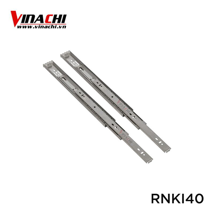 Ray Trượt Bi Ba Tầng Inox - Thanh Ray Trượt Ngăn Kéo Các Loại Tủ, Bàn