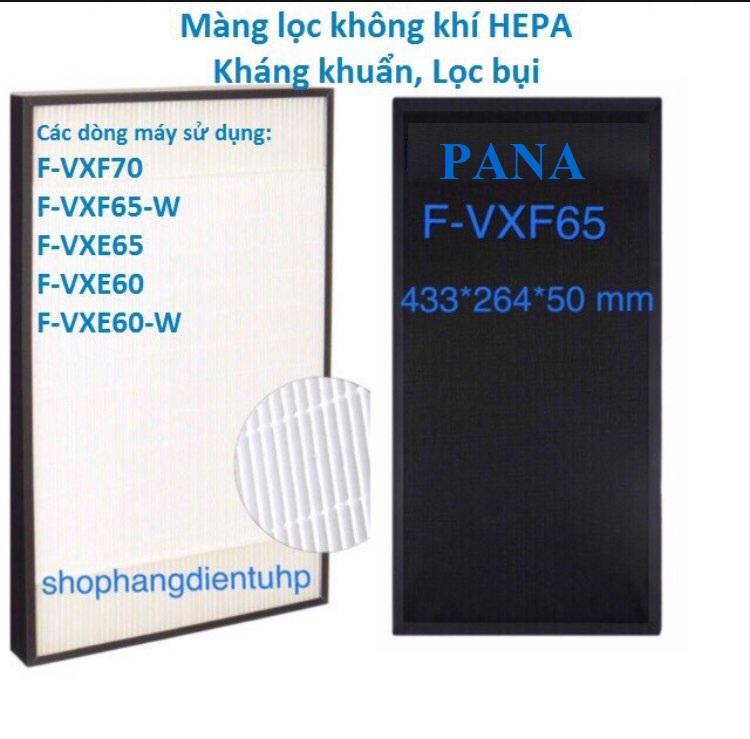 Màng lọc khí Hepa PANA F-VXF65 (433*265*50 mm )