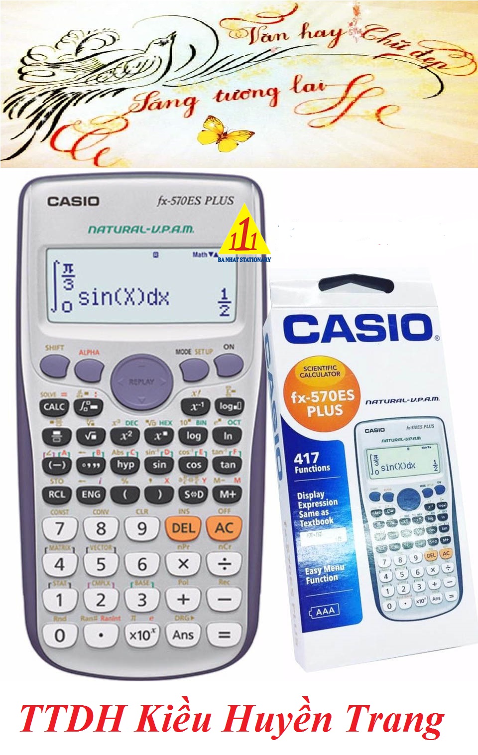 Máy tính học sinh fx 570es plus