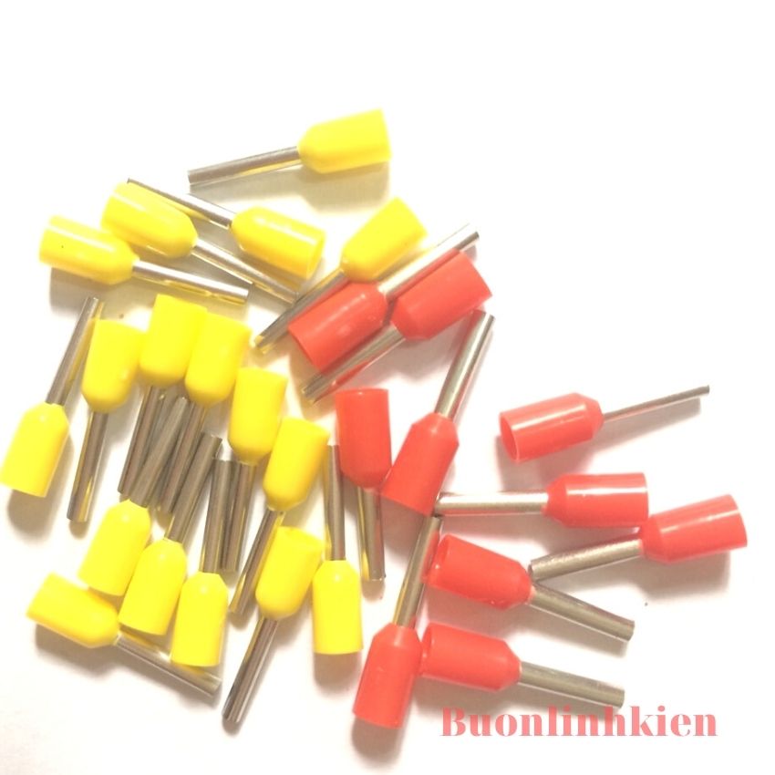 Đầu cos kim rỗng nối dây 0.75mm, đầu cốt pin tròn, đầu cốt bấm nối dây điện E7508
