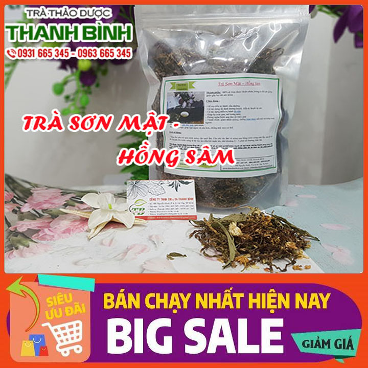 Trà sơn mật hồng sâm 100g loại cao cấp - thảo dược thanh bình