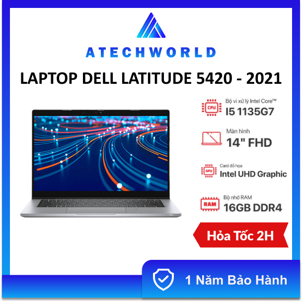 Laptop Dell Latitude 5420 14 Inch 2021 (Core I5-113G7 I 8GB I 256GB I 14" FHD) - Hàng Chính Hãng - BH 1 năm - Có Xuất VAT Giá 12,900,000 Đồng*Miễn phí vận chuyển